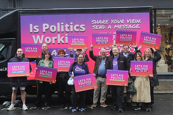 Let's Fix Politics action day in London