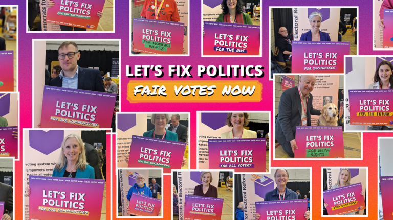 let's fix politics - fair votes now 
